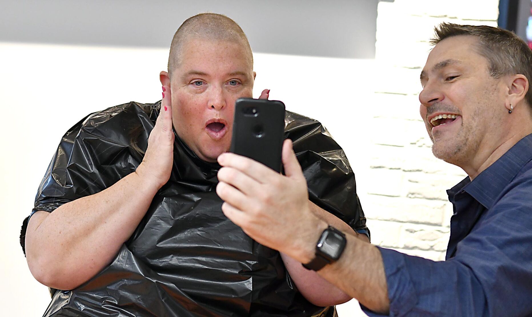 United Way head shaving 2